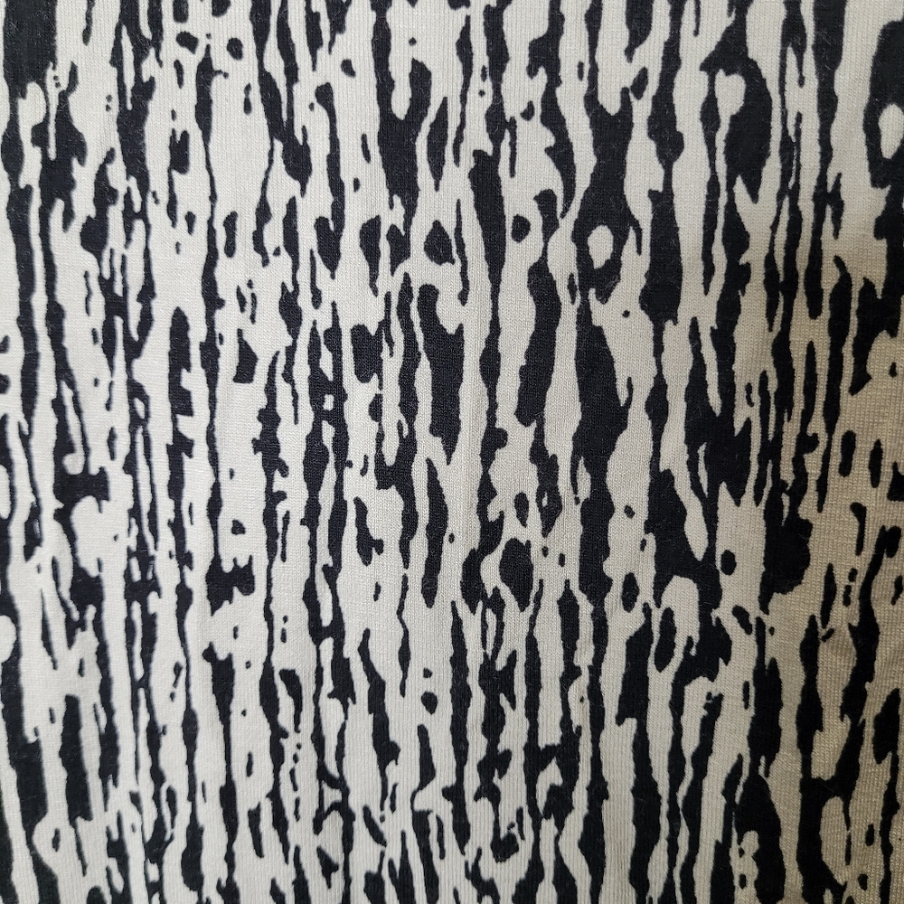 Banana Republic Black & White Faux Wrap Dress Size Medium - Picture 6 of 10